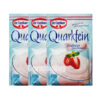 Dr. Oetker Quarkfein Strawberry Flavour (Pack of 3) , Made in Germany