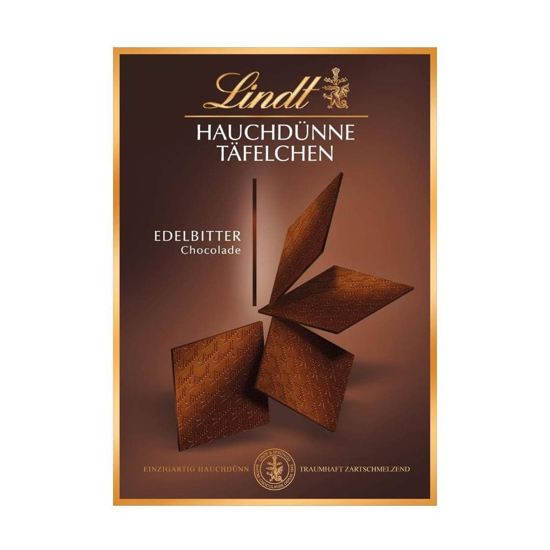Lindt Specialties Swiss Chocolate Thins Finest Bitter Chocolate