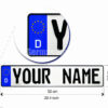 Original German License Plate - Customized With YOUR NAME / TEXT - Exclusive