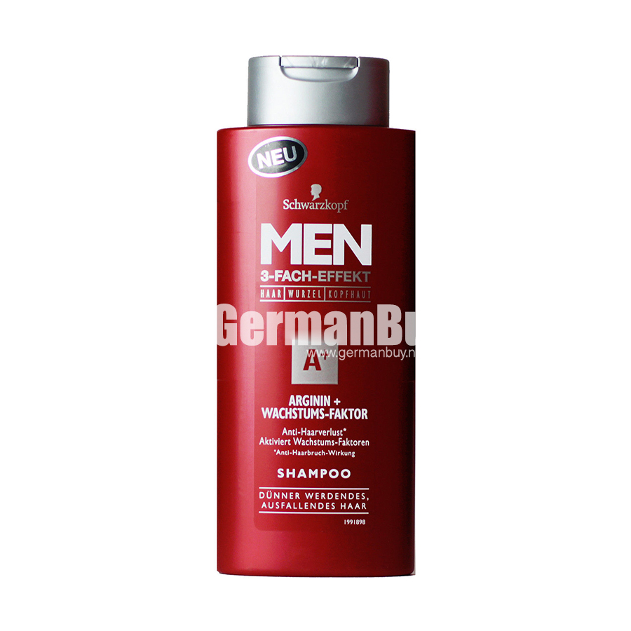 voorspelling Bengelen Lastig Schwarzkopf Men A+ Arginine + Growth Factor Triple Power Hair Shampoo | Buy  German Food Online