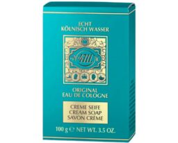 4711 Original Eau de Cologne Cream Soap packaging in turquoise and gold.