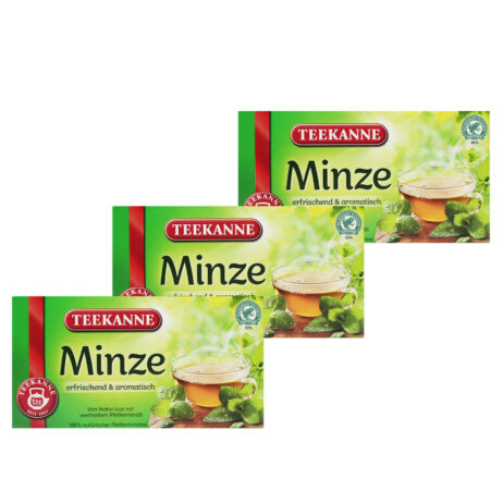 3x Teekanne Mint Peppermit Tea Minze Herbal Tea Bags