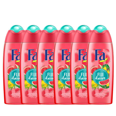 6x Fa Fiji Dream Shower Gel Watermelon Ylang Ylang Scent