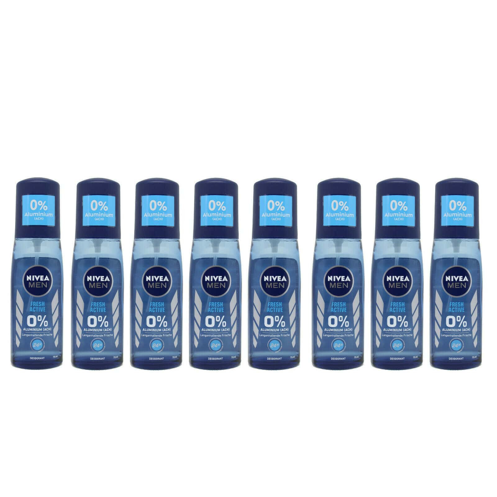 8x NIVEA MEN Fresh Active Deo Pump Spray Free - 75 ml / 2.53 fl.oz. | Buy German Food Online