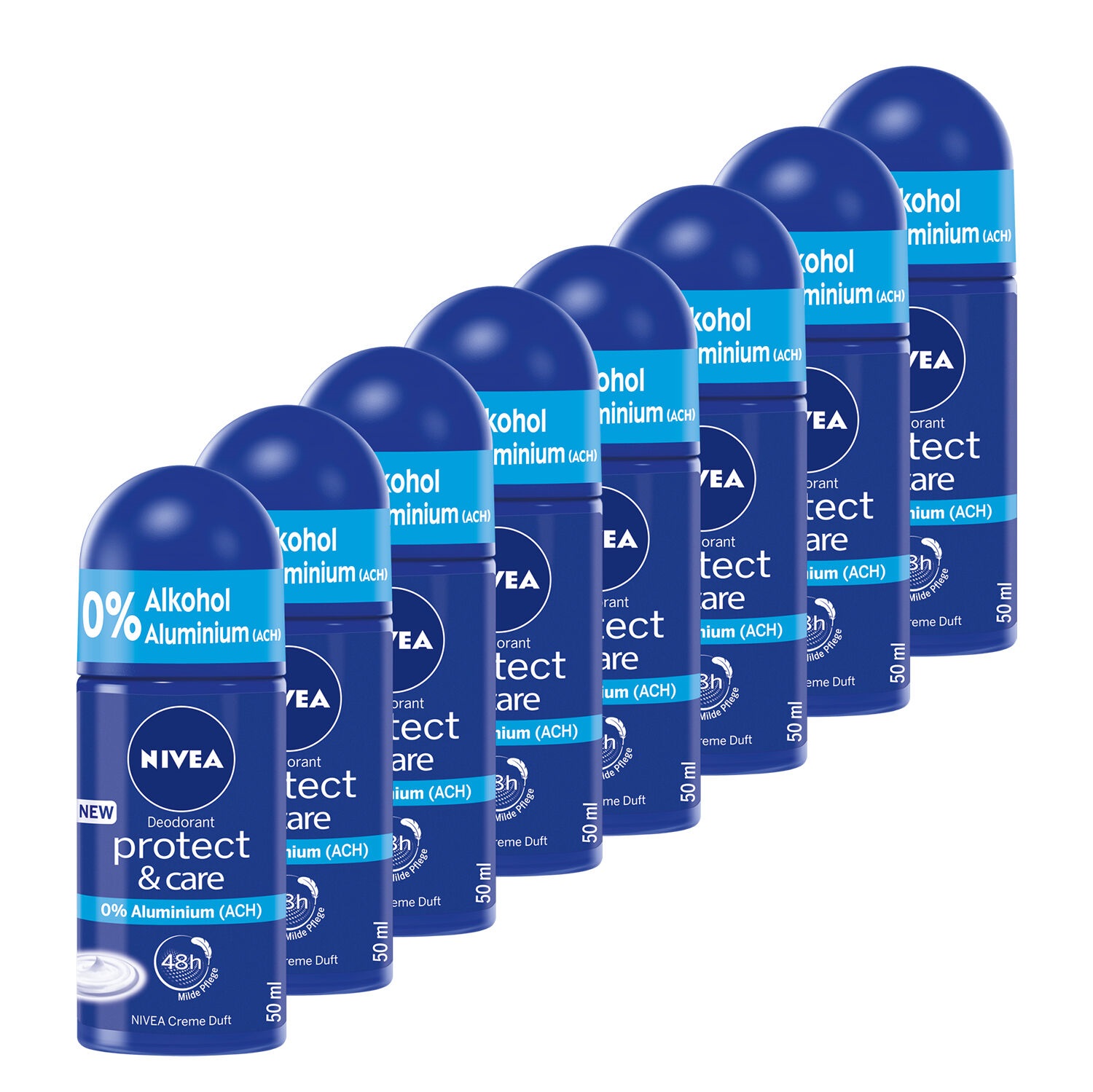 Nivea Protect & Care 48h Deodorant Roll-On – aluminum free 50ml / fl.oz. | Buy German