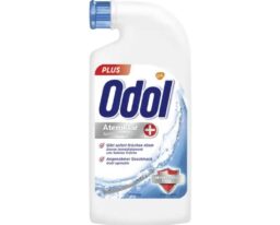 Odol Atemklar Plus Mouthwash bottle, an alcohol-free concentrate for fresh breath.