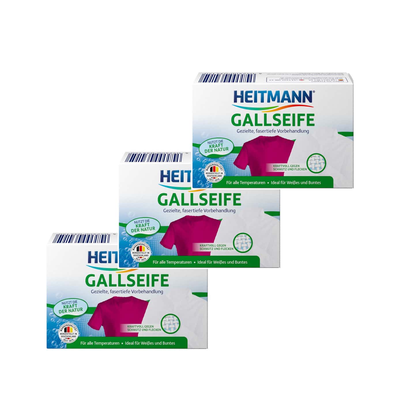 3x Heitmann Gall Soap Bar Stain Remover Gallseife From Germany 100g 3 2 Oz Buy German