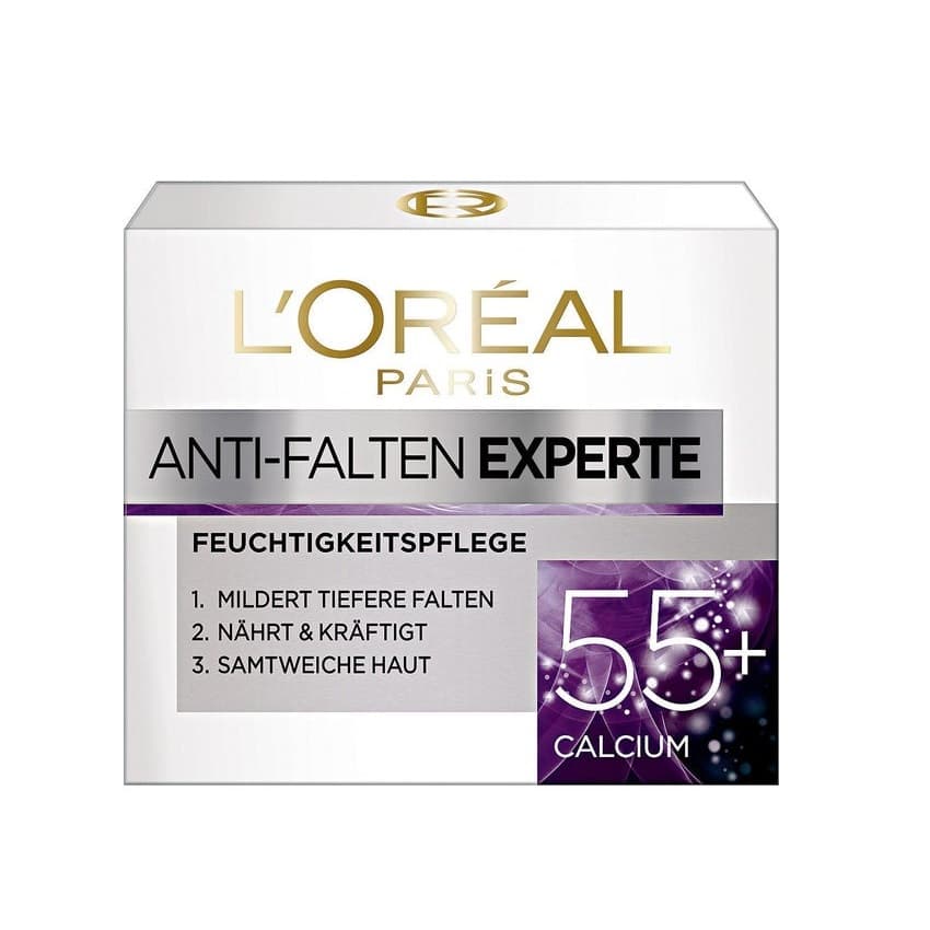 Aas Snelkoppelingen Stun L'Oréal 55+ Calcium Anti-Wrinkle Expert Moisturizer Day Cream – 50 ml /  1.69 Fluid Ounces | Buy German