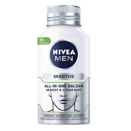 NIVEA MEN Sensitive All-In-One Balm & 3-day beard - itch relieving facial care for men