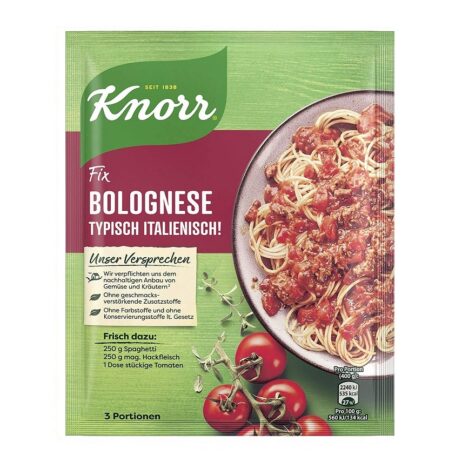 Knorr Fix Bolognese Typically Italian