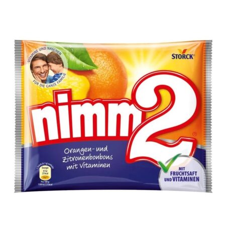 nimm2 orange and lemon candies with vitamins