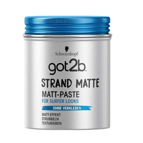 Schwarzkopf got2b Strand Matte Matt Hair Styling Paste Surfer Look