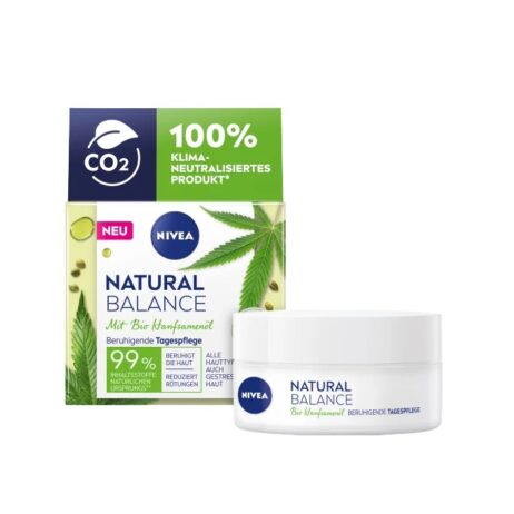 NIVEA Natural Balance Day Cream Soothing Care with organic hempseed oil