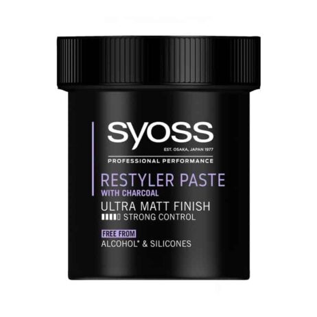 Syoss Restyler hair paste with activated carbon