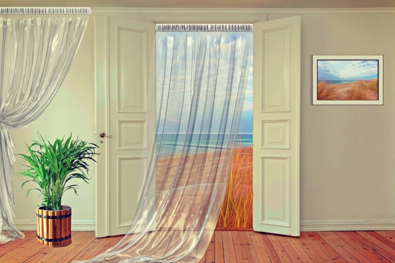 How do I get my white net curtains white again?