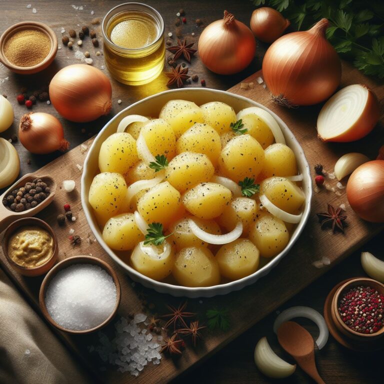 Classic German Potato Salad with Fresh Herb Oil