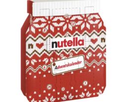 Nutella Advent Calendar with festive design and 24 surprise doors.