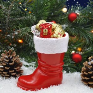 Filled boot with sweets for Nikolaustag from German tradition