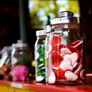 A selection of unique German sweets that are not commonly available in the United States.