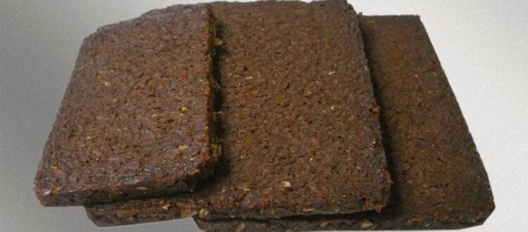 Slices of traditional German Pumpernickel bread