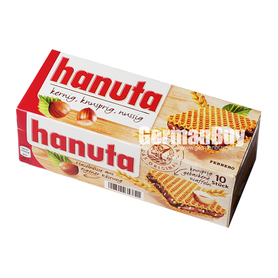 Ferrero Hanuta hazelnut wafer snack from Germany
