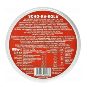 Scho Ka Kola Caffeine Dark Bitter Chocolate Power Energizer _1