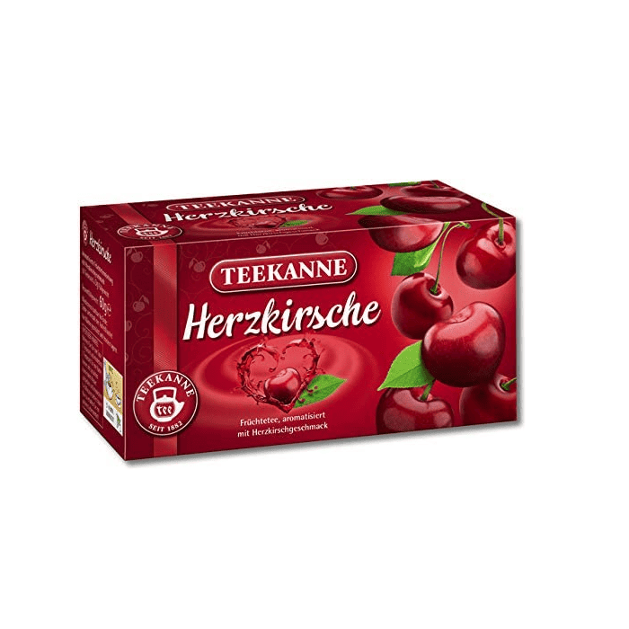 Teekanne Fruit Tea Heart Cherry Herzkirsche 20 Tea Bags