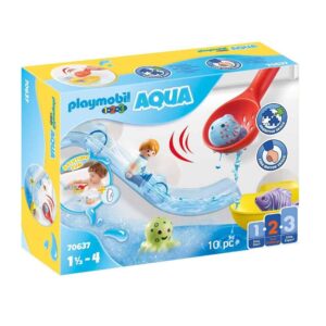 playmobil 123 aqua water slide sea animals 70637